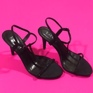 LAUREN RALPH LAUREN Open Toe Strap Heels